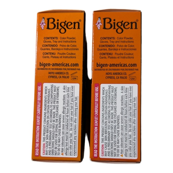 Bigen Permanent Powder Hair Color # 58 Black Brown - 0.21 oz Each - 2 Box Set - Picture 3 of 5
